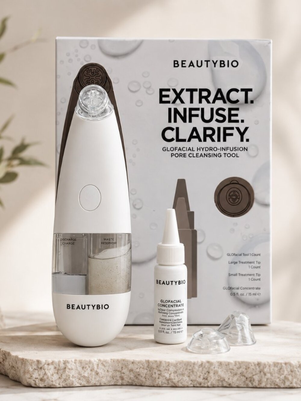 MSRP $200 | BeautyBio GLOfacial Pore Cleansing Tool with Blue LED – NIB